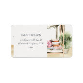 Étiquette Palm Beach Tropical Palm Beach Cabana Adresse (Devant)