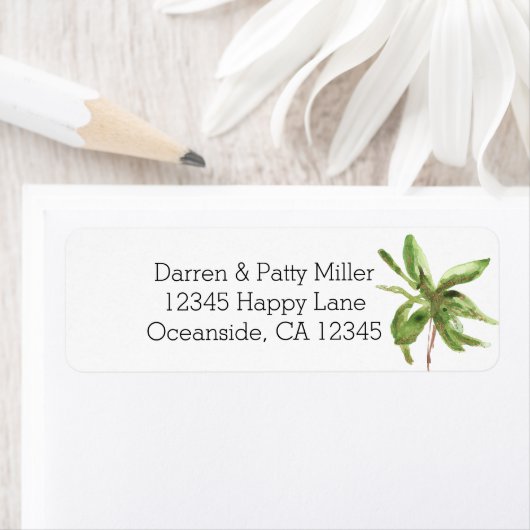 Étiquette Palmier (En situation)