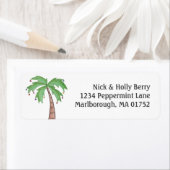 Étiquette Palmier de Noël (En situation)