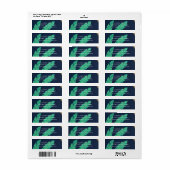Étiquette Palmier Tropical (Feuille entière)