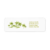 Étiquette palmiers (Devant)