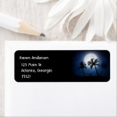 Étiquette Palmiers au clair de lune (En situation)