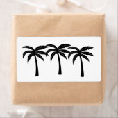 Étiquette Palmiers tropicaux (En situation)