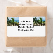 Étiquette Palmiers tropicaux (En situation)