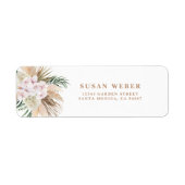 Étiquette Pampas Invitation de boho de Grass (Devant)