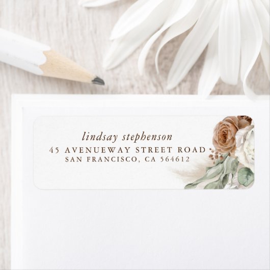 Étiquette Pampas Pampas Boho en herbe (En situation)