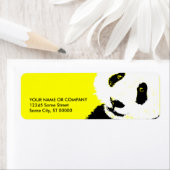 Étiquette panda. (En situation)