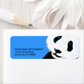 Étiquette panda. (En situation)