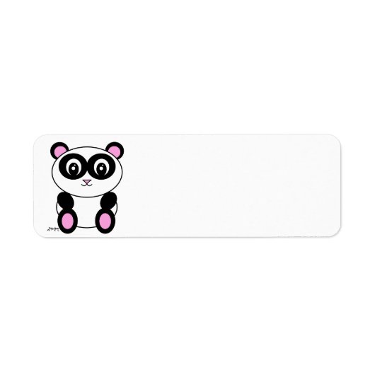 Étiquette Panda (Devant)
