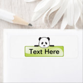 Étiquette Panda Banner (En situation)
