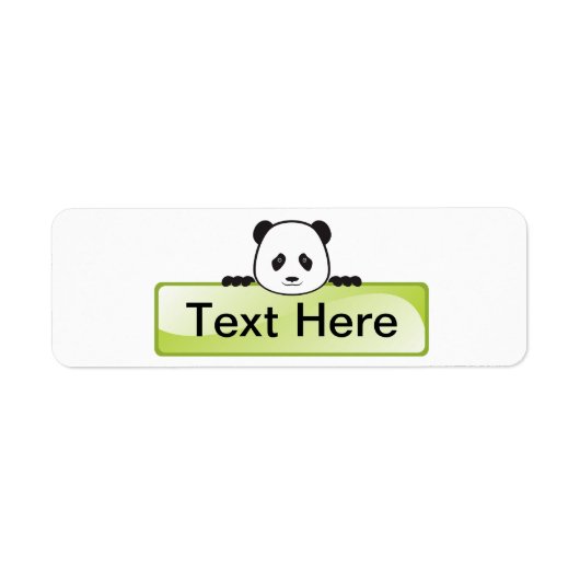 Étiquette Panda Banner (Devant)