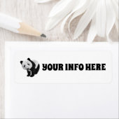 ÉTIQUETTE PANDA BEAR RETOUR ADRESS LABELS (En situation)