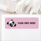 ÉTIQUETTE PANDA BEAR RETOUR ADRESS LABELS (En situation)