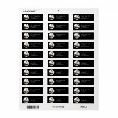 Étiquette Panda Cuisine Personnalisée, Ours Asiatique, Anima (Feuille entière)