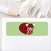 Étiquette Panda rouge (En situation)