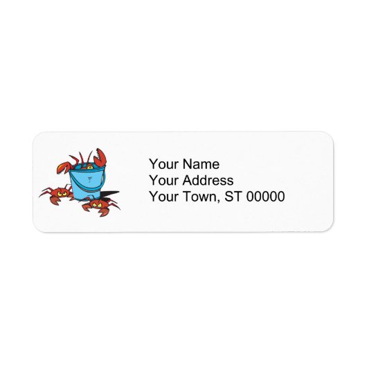 Étiquette panier de crabes (Devant)