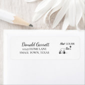 Étiquette Panier de golf Best Golfer (En situation)