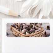 Étiquette Panier de graines de pavot séché (En situation)