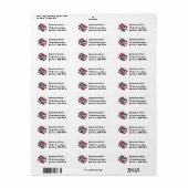 Étiquette Panneau Barbershop 2 (Feuille entière)