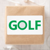 Étiquette Panneau de golf (En situation)