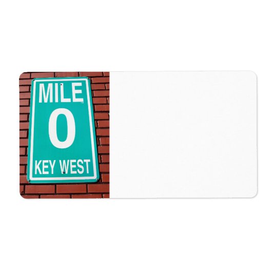 Étiquette panneau de signalisation de mille (Devant)
