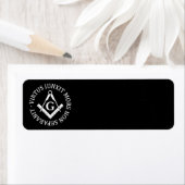 Étiquette Panneau franc-maçonnerie (En situation)