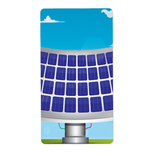 Étiquette Panneaux solaires (Devant)