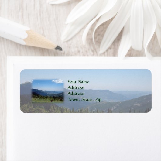 Étiquette Panorama du Colorado (En situation)