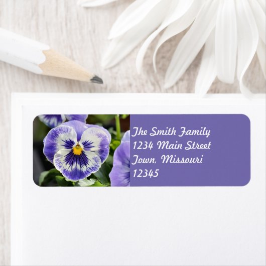 Étiquette Pansy (En situation)