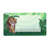 Étiquette Papeterie de tigre (Devant)