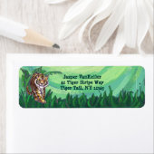 Étiquette Papeterie Tiger (En situation)