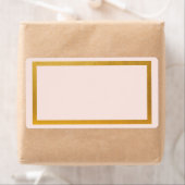 Étiquette Papier alu doré faux vierge  (En situation)