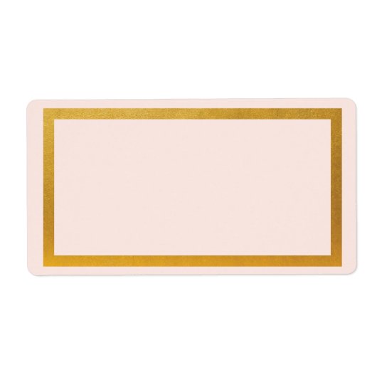 Étiquette Papier alu doré faux vierge  (Devant)