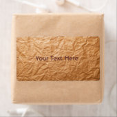 Étiquette Papier crumplé beige (En situation)