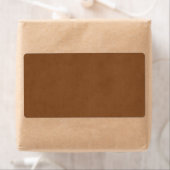Étiquette Papier de parchemin Brown en cuir vintage (En situation)