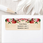 Étiquette Papier floral vintage (En situation)
