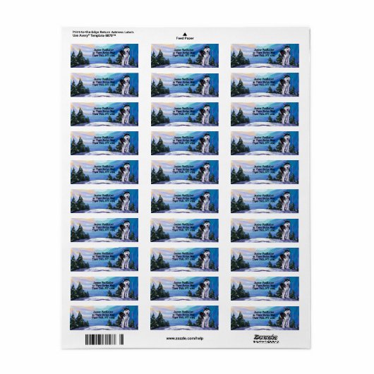 Étiquette Papier Husky (Feuille entière)