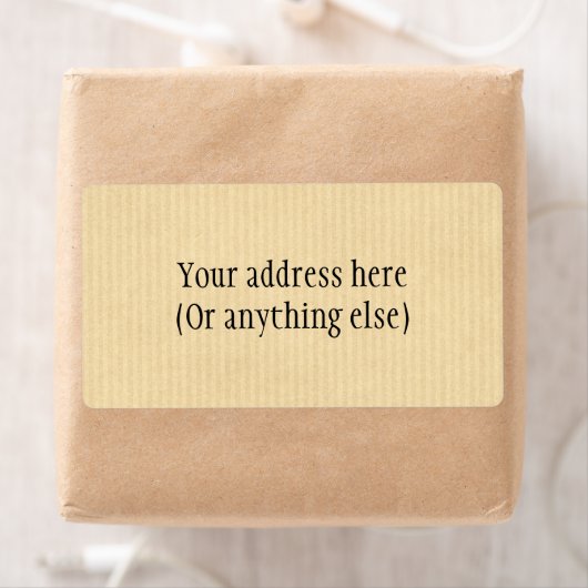 Étiquette Papier Kraft (En situation)