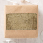 Étiquette Papier noir vieilli, Antique Rustique foncé (En situation)