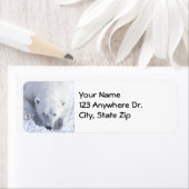 Étiquette Papier polaire (En situation)