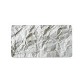 Étiquette Papier ridé drôle (Devant)