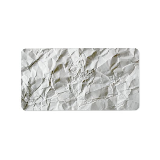 Étiquette Papier ridé drôle (Devant)