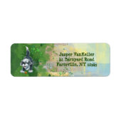 Étiquette Papier Shaggy Sheep Chien (Devant)