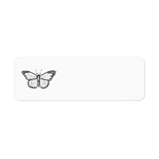 Étiquette Papillon (Devant)