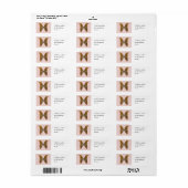 Étiquette Papillon Atlas (Feuille entière)