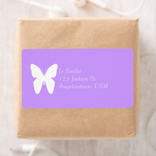 Étiquette Papillon blanc (En situation)