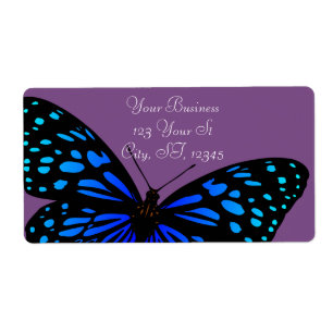 Étiquette Papillon bleu Thunder_Cove