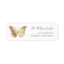 étiquette papillon de feuille simulé