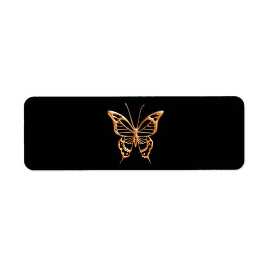 Étiquette Papillon d'or (Devant)