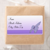 Étiquette Papillon En vichy (En situation)